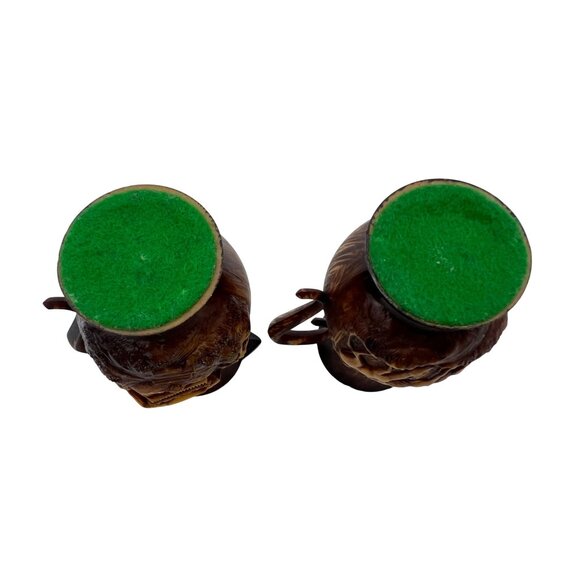 Rustic Faux Bois Miniature Pitcher Set – Cabin & Deer Scene – 3" Tall - Picture 6 of 6